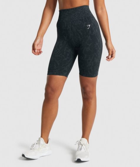 Women's Gymshark Adapt Animal Seamless Cycling Shorts Black | NZ 0EKVOP